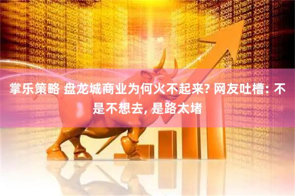 掌乐策略 盘龙城商业为何火不起来? 网友吐槽: 不是不想去, 是路太堵